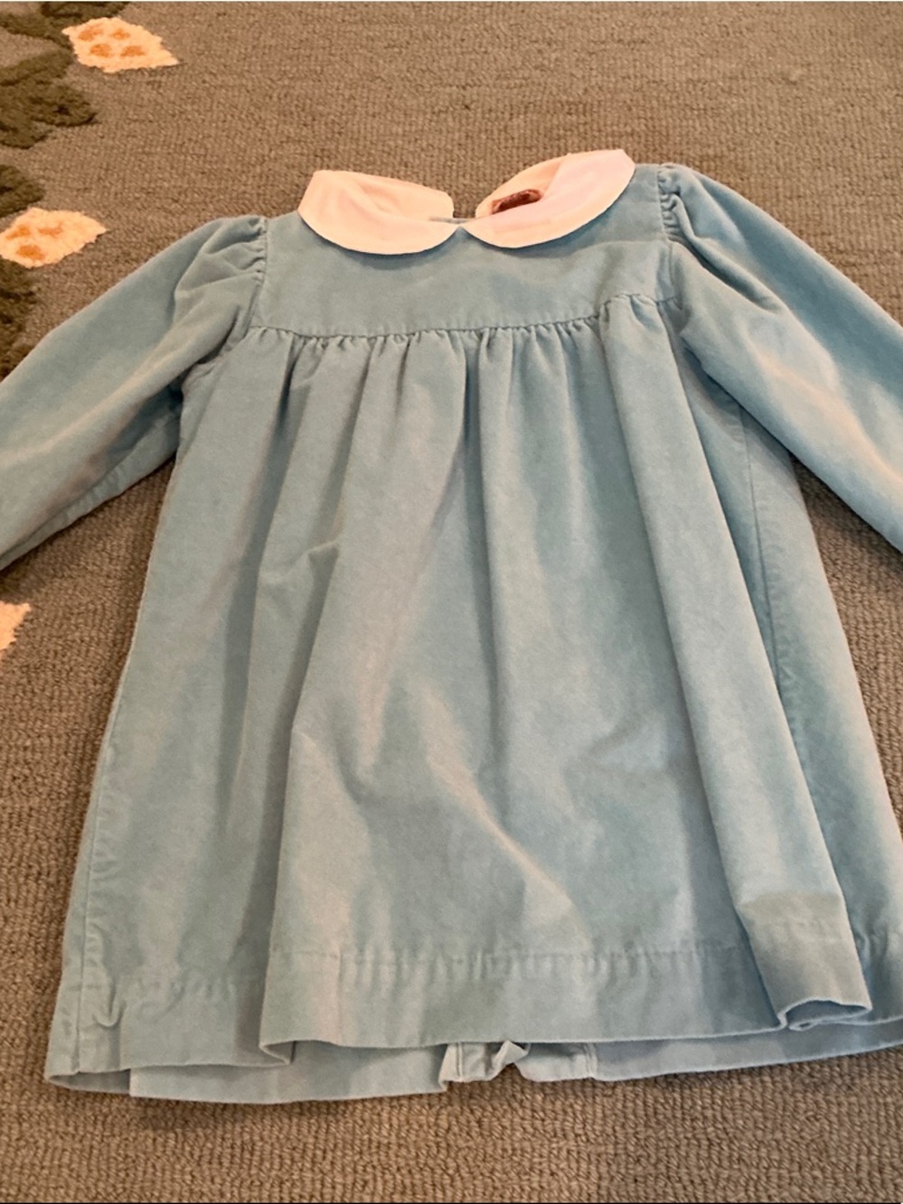 The Beaufort Bonnet Company Light Blue Dress with White Peter Pan Collar